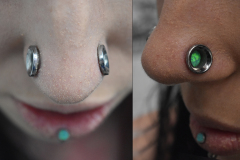 00g Nostrils Green Opals